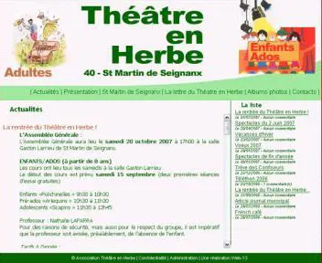 Le Théâtre en Herbe ST MARTIN DE SEIGNANX