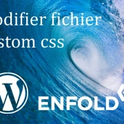 Modification du fichier custom.css dans Enfold