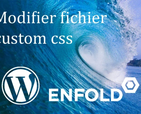 Modification du fichier custom.css dans Enfold