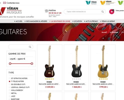 Veran Musiques catégorie guitares