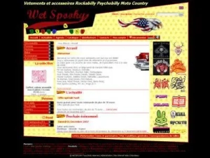 Site Wetspooky page accueil