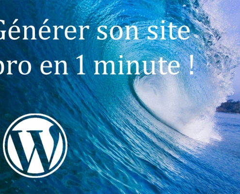 Un site WordPress en 1 minute