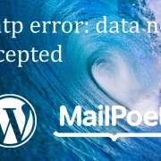 smtp error: data-not-accepted Wordpress